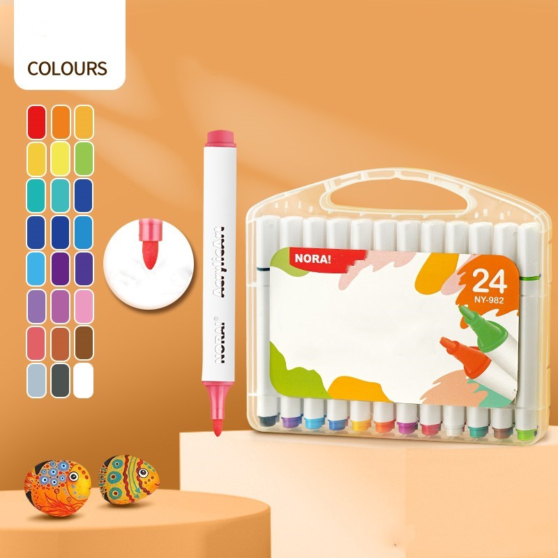 Double Headed Acrylic Marker Pen Student
