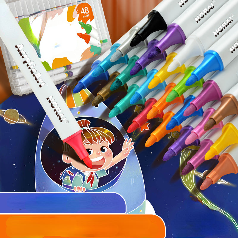 Double Headed Acrylic Marker Pen Student