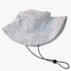 Dotted Solid Bucket Hat Label Patch Basin Hat Unisex Lightweight Fisherman Cap