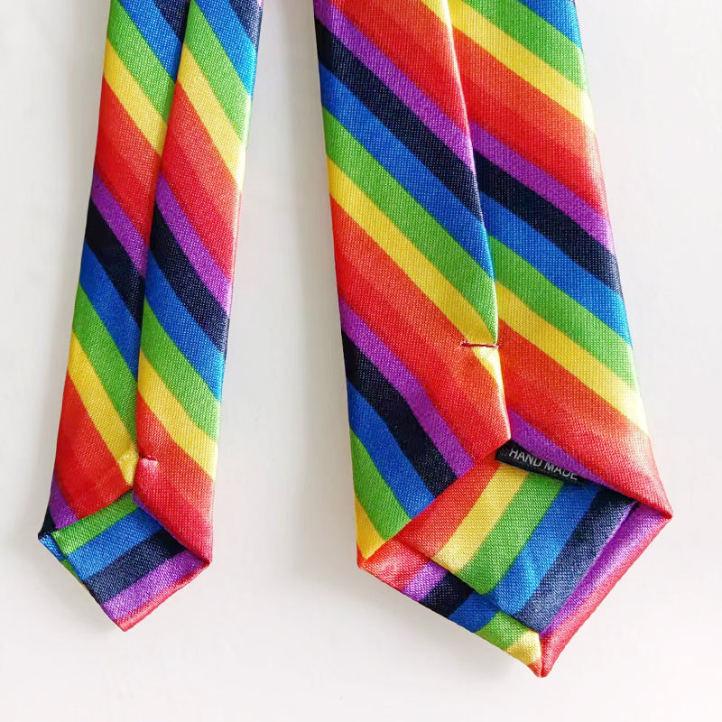 2pcs Lot Rainbow Neck Ties Men Casual Business Wedding Party Necktie