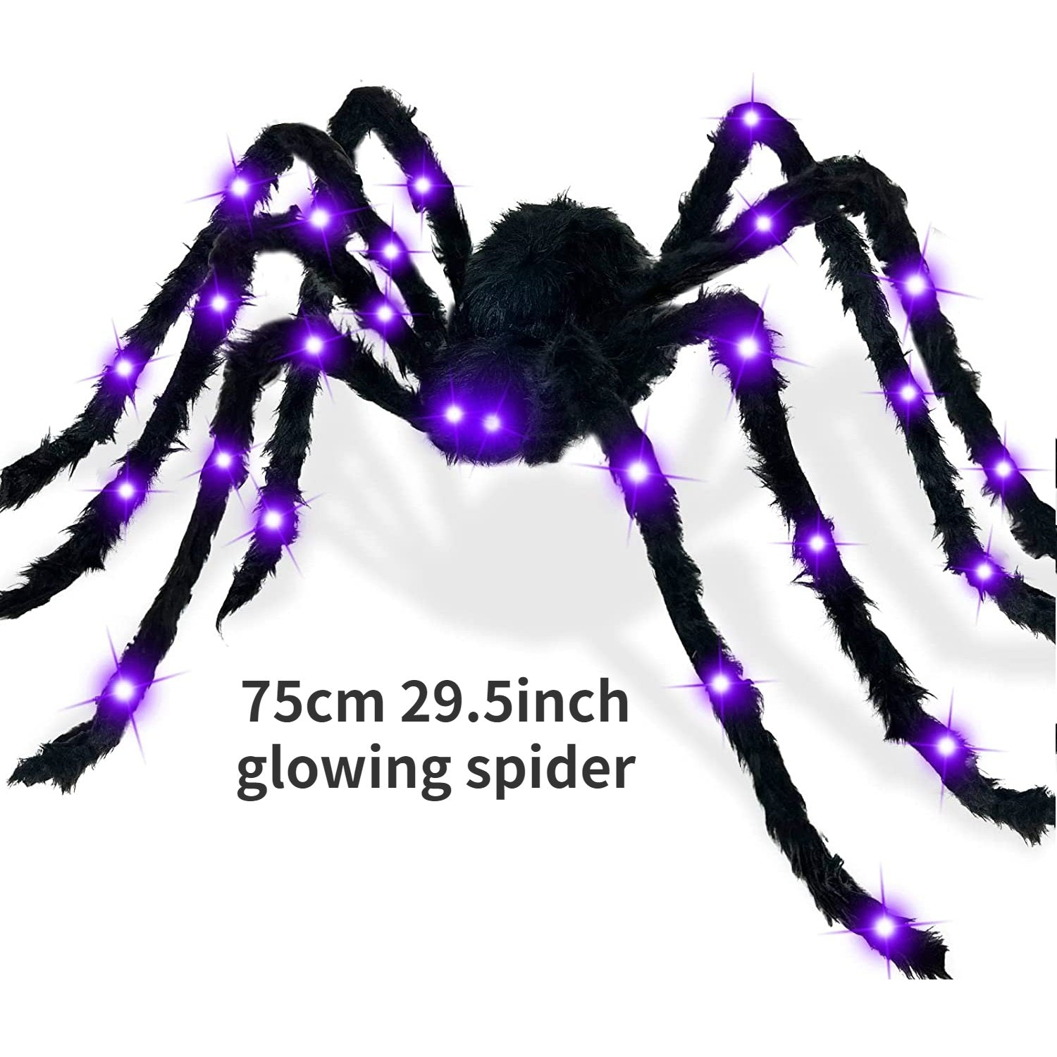 1pc Halloween Light Up Spider Spider Web Scary Giant Halloween Spider