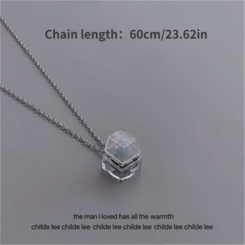 Decompression Necklace Mechanical Key Pendant Couple Matching Accessory