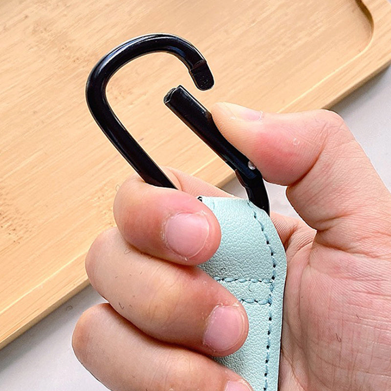Cartoon PU Leather Baby Bag Stroller Hook Rotatable Organizer Pram Accessory