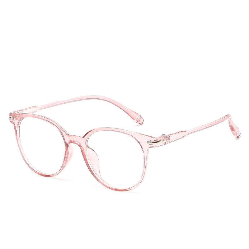 Round Anti Light Glasses for Women Men Students Casual Jelly Glasses