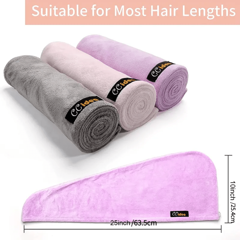 Microfiber Hair Drying Cap for Women, Quick Dry Shower Cap