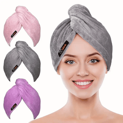 Microfiber Hair Drying Cap for Women, Quick Dry Shower Cap