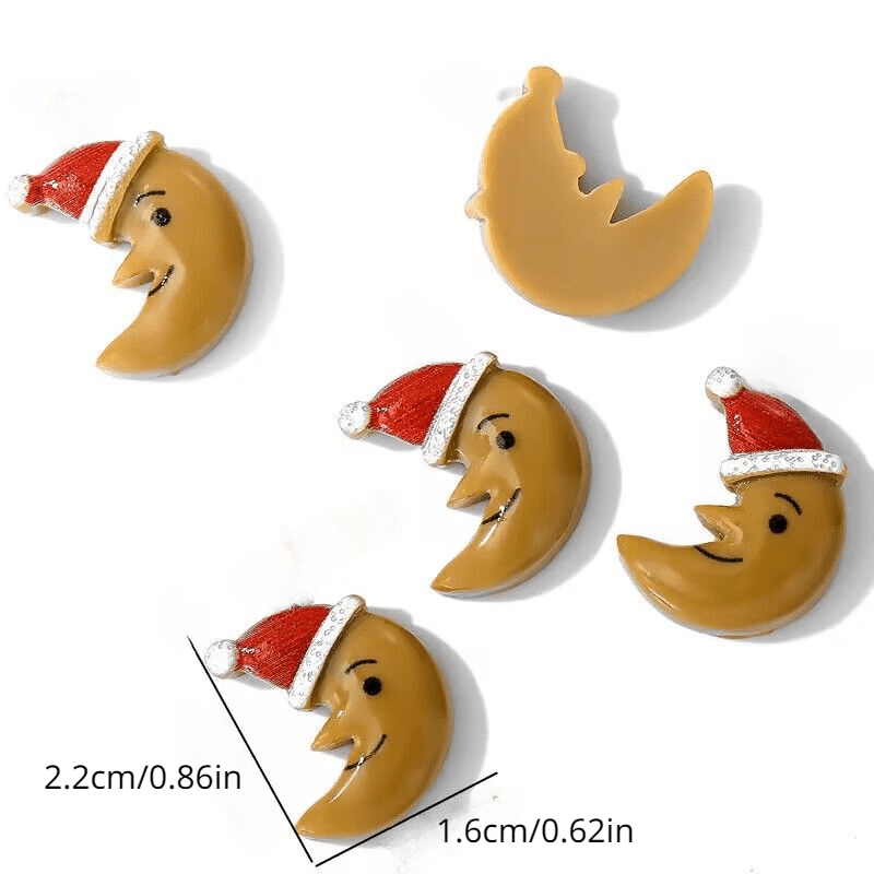 Christmas Resin Ornaments 20pcs Santa Snowman Tree Bell Decor