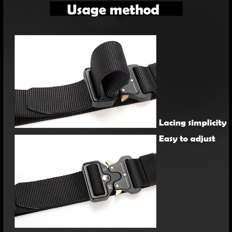 Men's Nylon Tactical Work Pants Canvas Belt