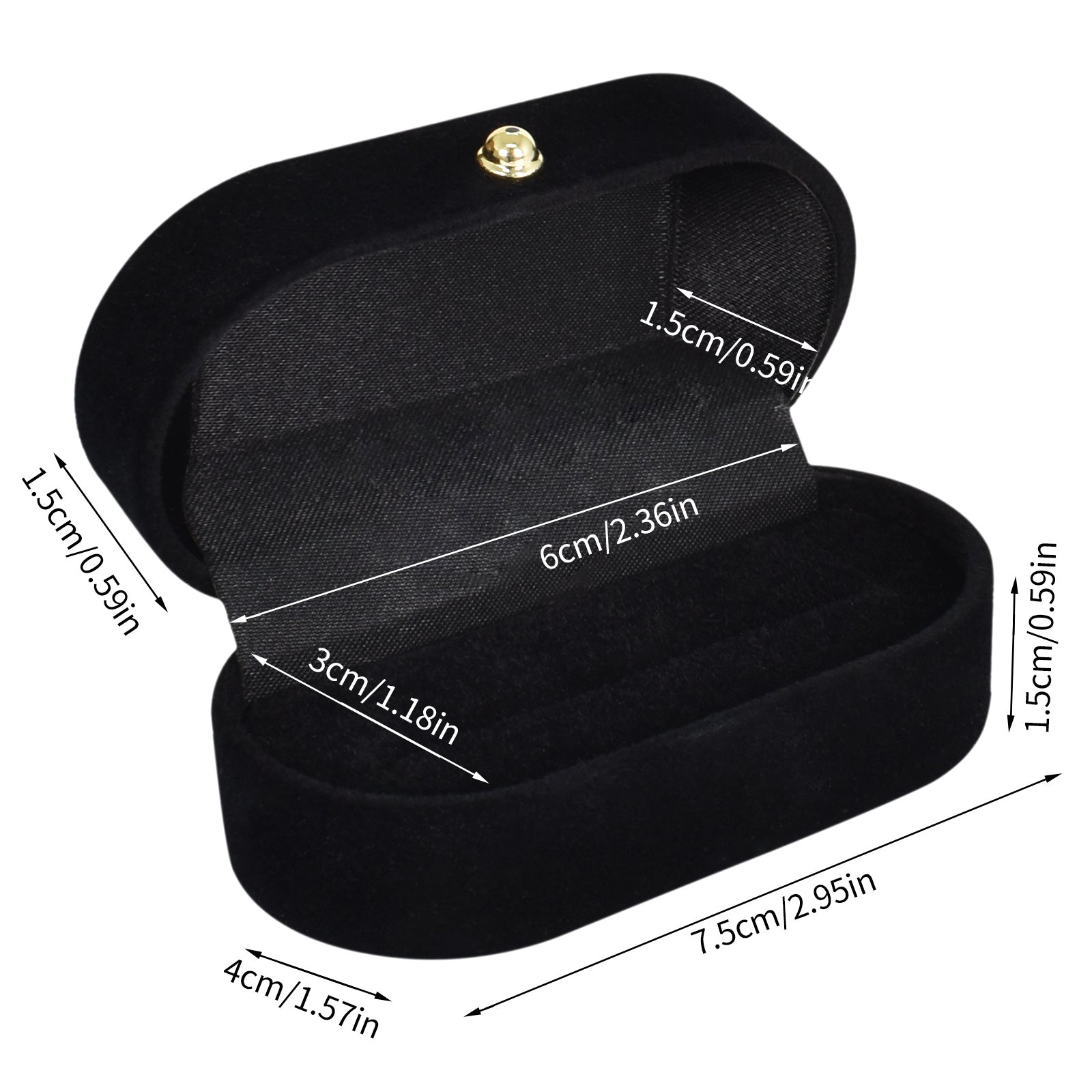 Velvet Jewellery Ring Box For Proposal