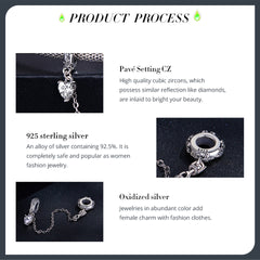 PANPOKI 925 Sterling Silver Beads Charms, Vintage Pattern, DIY Jewelry Gift