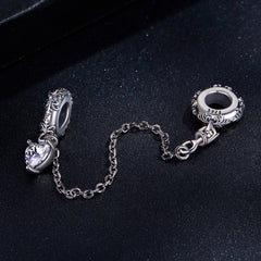 PANPOKI 925 Sterling Silver Beads Charms, Vintage Pattern, DIY Jewelry Gift