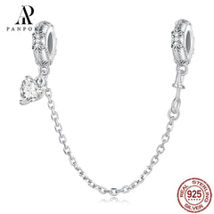 PANPOKI 925 Sterling Silver Beads Charms, Vintage Pattern, DIY Jewelry Gift
