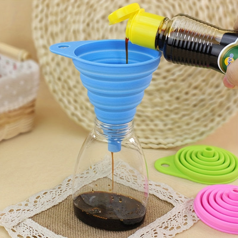 3pcs Telescopic Funnel for Kitchen Camping BBQs