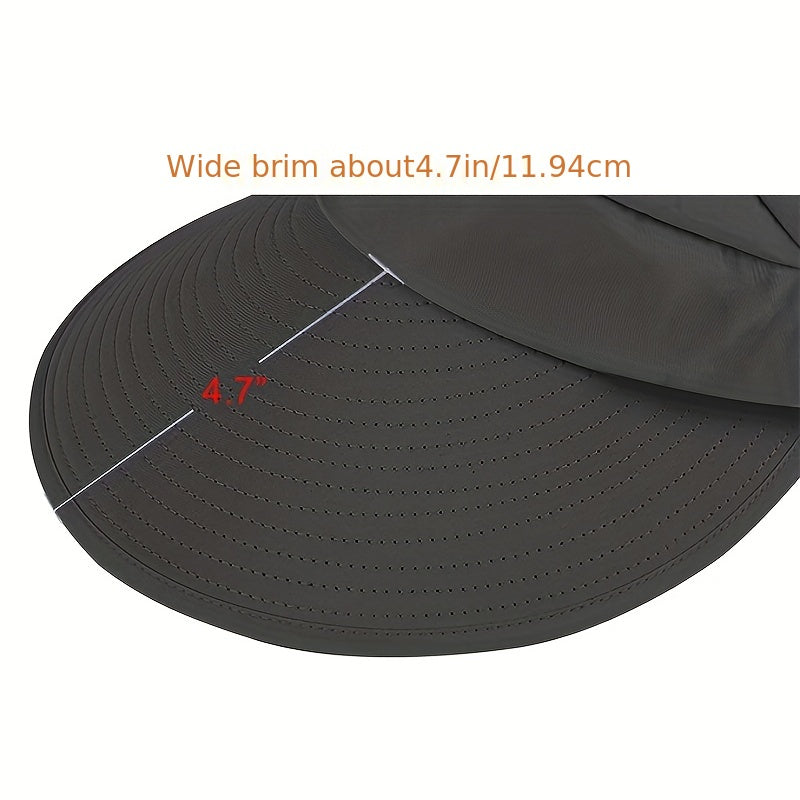 Foldable Ponytail Visor Hat UV Protection Sun Hat Women