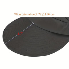 Foldable Ponytail Visor Hat UV Protection Sun Hat Women