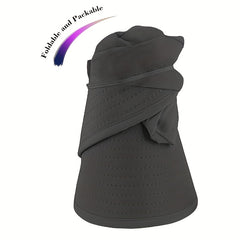 Foldable Ponytail Visor Hat UV Protection Sun Hat Women
