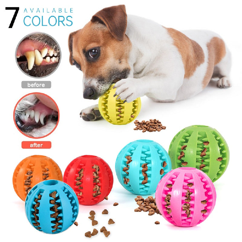 Dog Leaking Food Toy Rubber Chew Toys Interactive Molar Toy