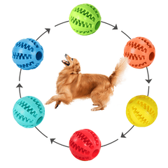 Dog Leaking Food Toy Rubber Chew Toys Interactive Molar Toy
