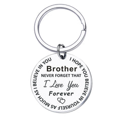 Love You Tag Keychain Metal Key Ring Gift For Mom Dad Son Daughter