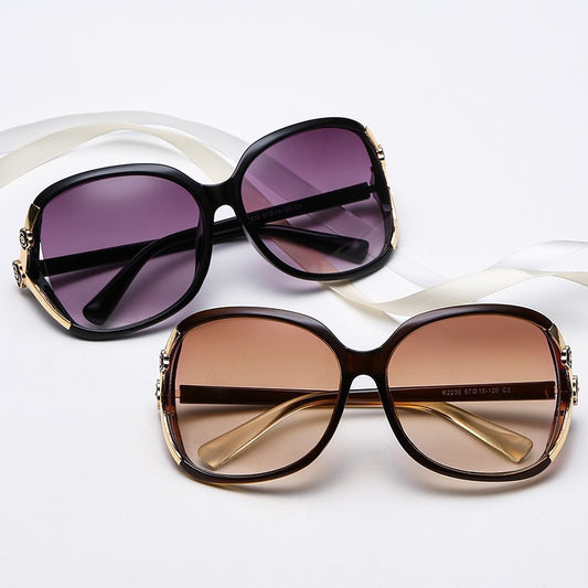 Camellia Flower Sunglasses Women Gradient UV400