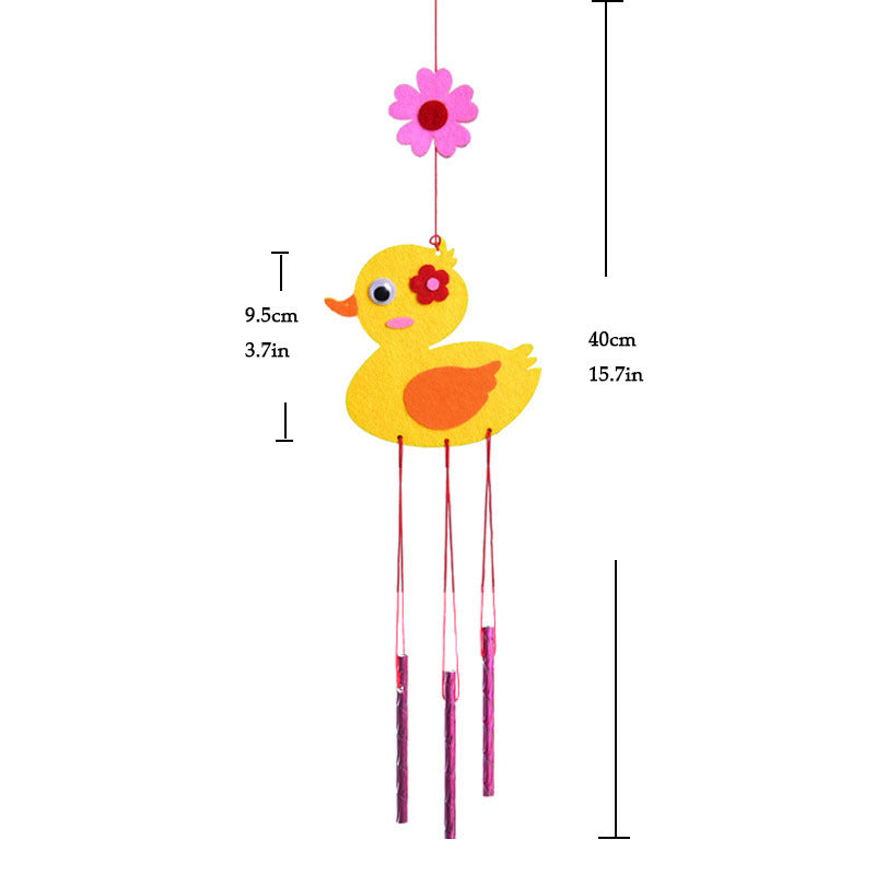 DIY Cartoon Animal Wind Chime Craft Kit for Kids