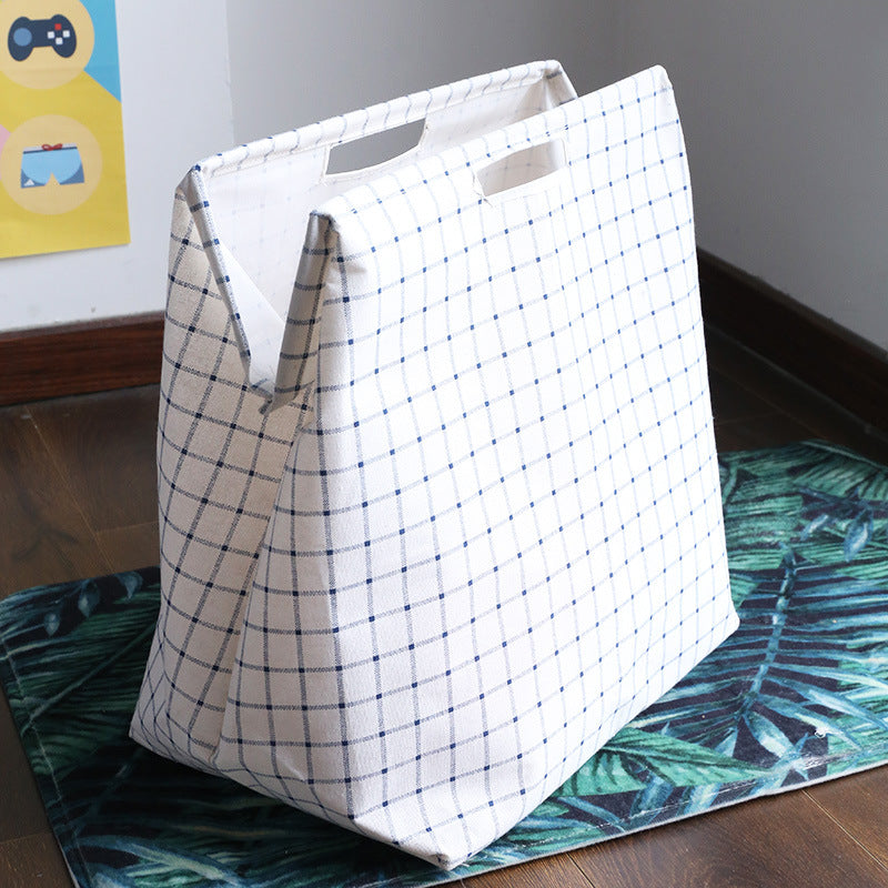 1pc Folding Hand Dirty Clothes Bucket Storage Basket Large Capacity