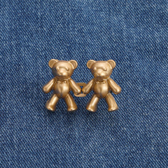 Bear Shape Waist Pin Jeans Waist Pin Adjustment Detachable Sewing Buttons
