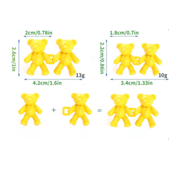Bear Shape Waist Pin Jeans Waist Pin Adjustment Detachable Sewing Buttons