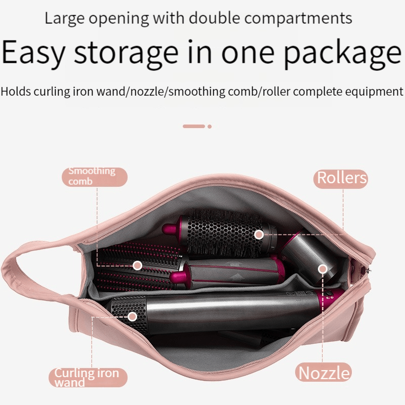 Portable Zipper Hair Dryer Storage Bag Waterproof
