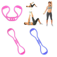 8 Shaped Resistance Bands for Yoga Stretching & Training
