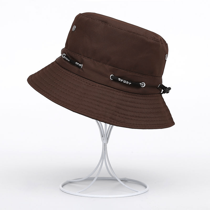 Unisex Solid Bucket Hat Foldable Lightweight Sunshade Boonie Hats