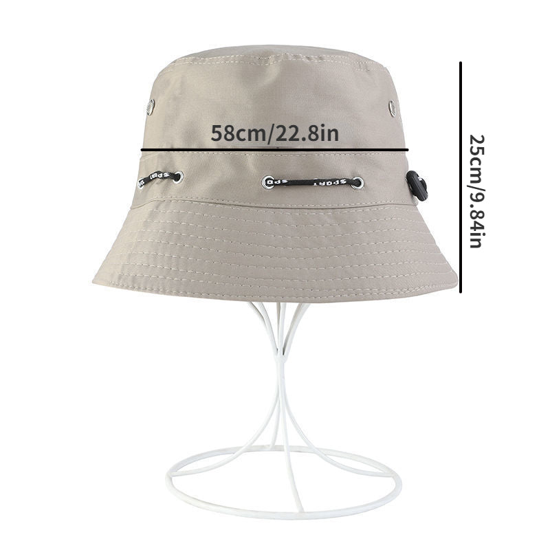 Unisex Solid Bucket Hat Foldable Lightweight Sunshade Boonie Hats