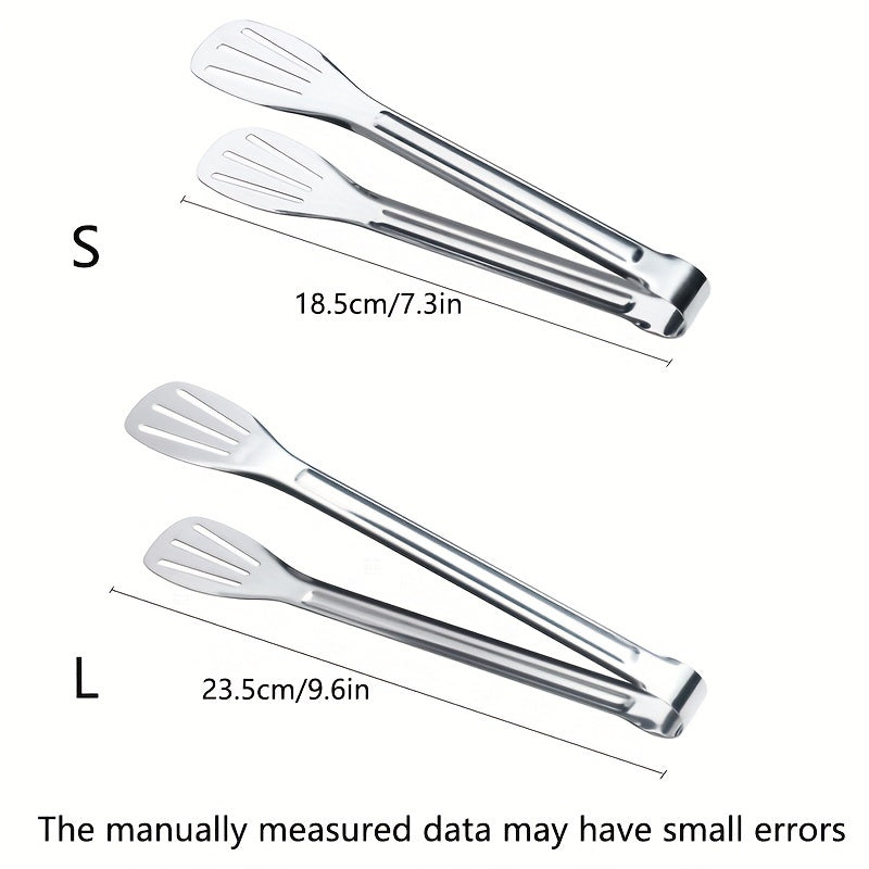 Stainless Steel Tongs for Frying BBQ Kebab Skewers Buffet Cooking Tool