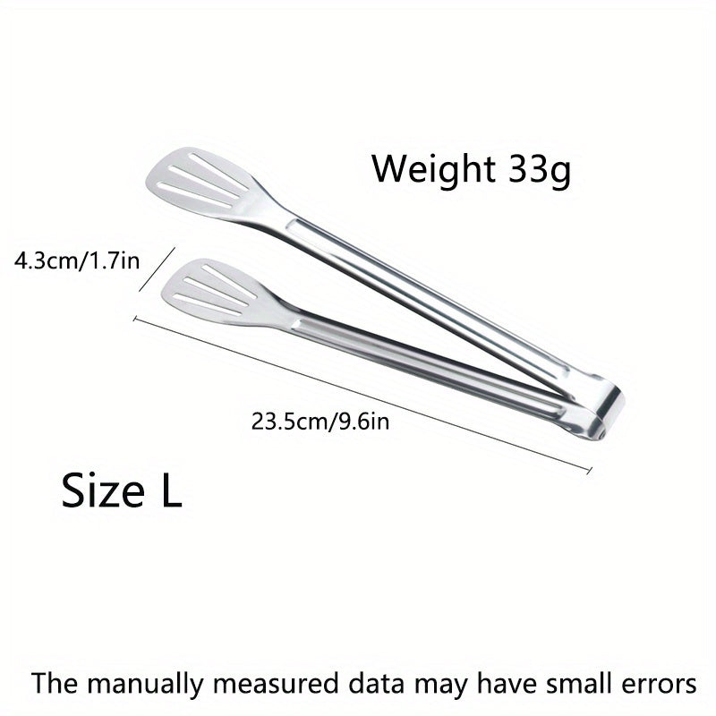 Stainless Steel Tongs for Frying BBQ Kebab Skewers Buffet Cooking Tool