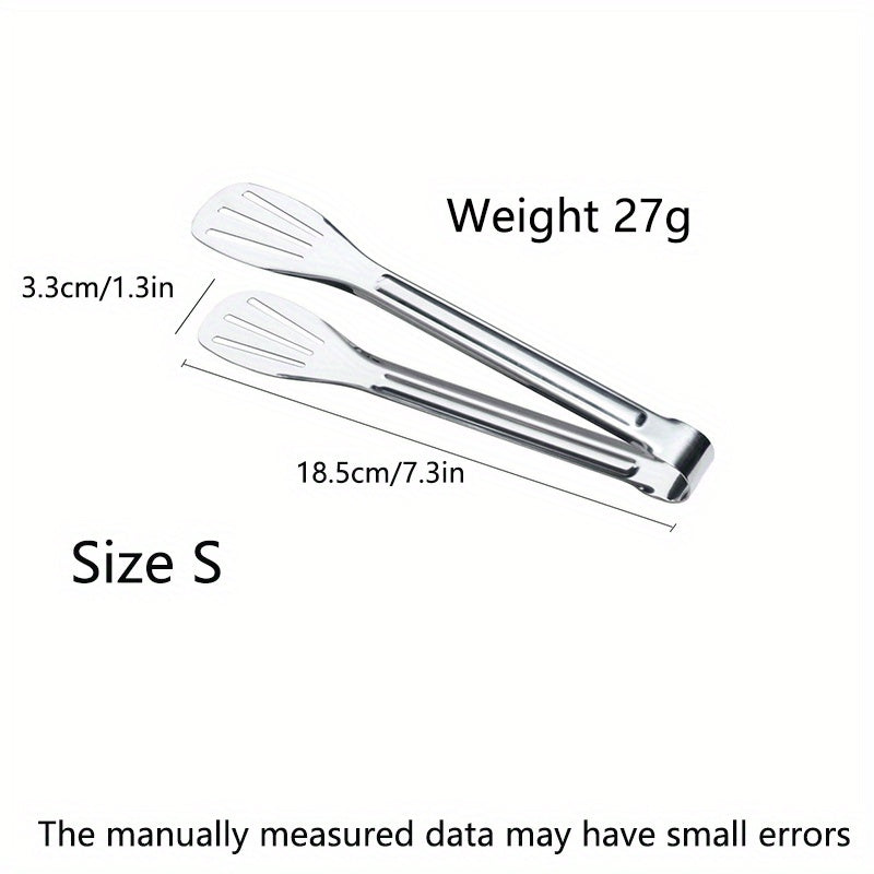 Stainless Steel Tongs for Frying BBQ Kebab Skewers Buffet Cooking Tool