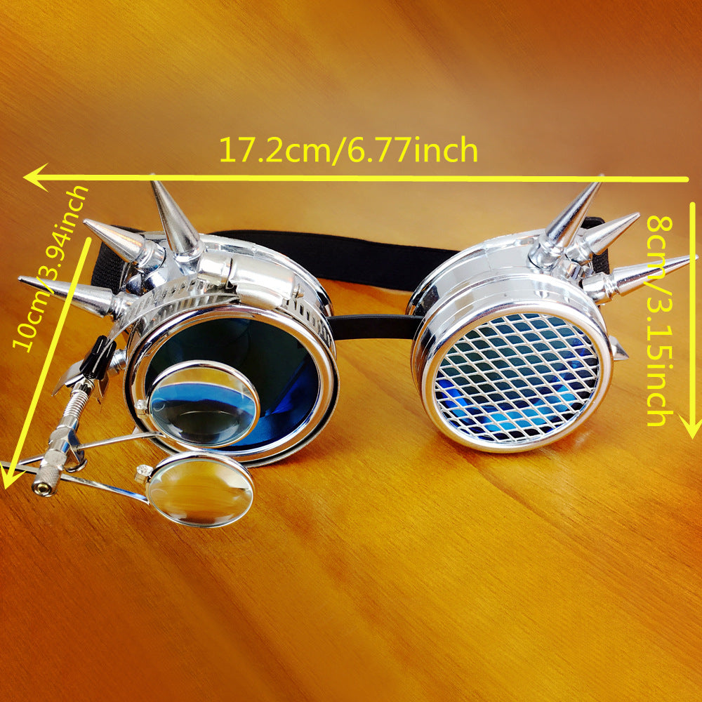 Steampunk Goggles Glasses Welding Gothic Cosplay Vintage Rustic