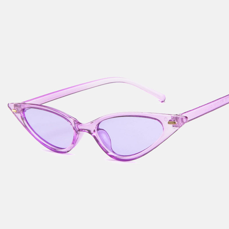 Triangle Cat Eye Sunglasses Retro Punk Vintage UV400 Sun Shades
