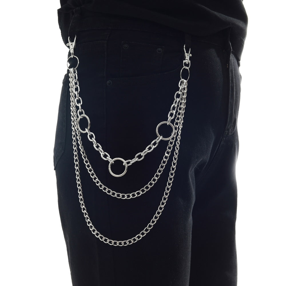 Vintage Metal Chain For Jeans Pants Keychains Men Unisex