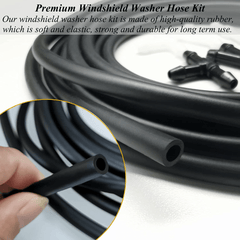 4m Windshield Washer Hose Kit With 12 Connectors