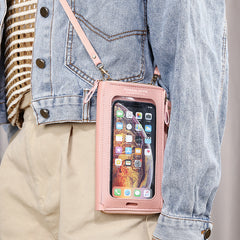 Touch Screen Phone Bag Zipper Crossbody Shoulder Bag