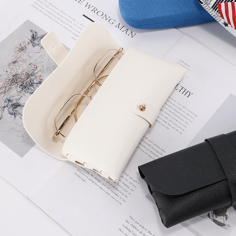 Soft PU Leather Glasses Bag Portable Travel Accessory