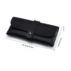 Soft PU Leather Glasses Bag Portable Travel Accessory