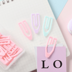 2 Boxes Pastel Clips for Home Office Work or Weddings