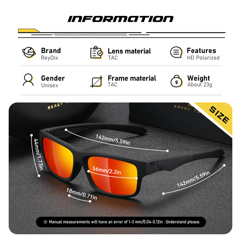 Men's Polarized Sports Sunglasses Colorful Film Dustproof Outdoor Travel Fishing
