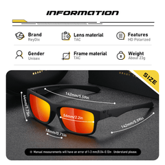 Men's Polarized Sports Sunglasses Colorful Film Dustproof Outdoor Travel Fishing