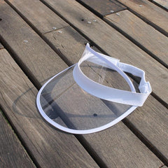 Transparent Waterproof Sun Visor Hat UV Protection Lightweight Cap