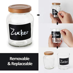 120pcs Removable Chalk Label Stickers for Kitchen Supplies