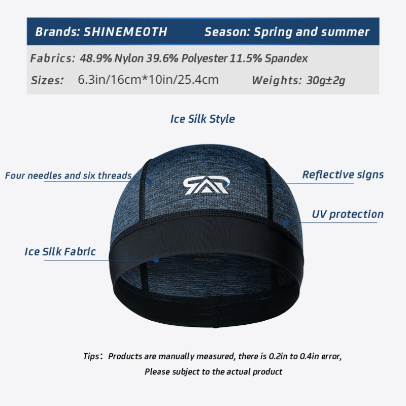 Cooling Helmet Liner Wicking Sweat Cycling Cap