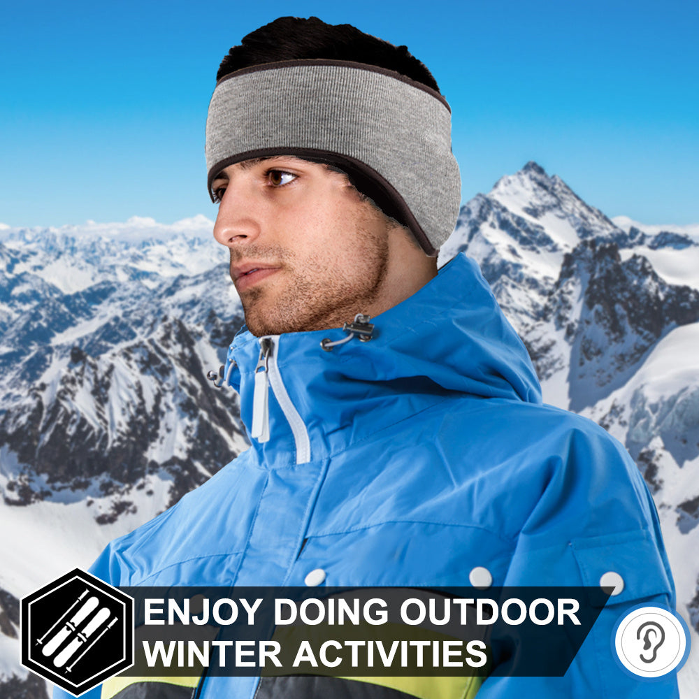 Fleece Earmuffs Headband Winter Sports Outdoor Headband