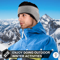 Fleece Earmuffs Headband Winter Sports Outdoor Headband